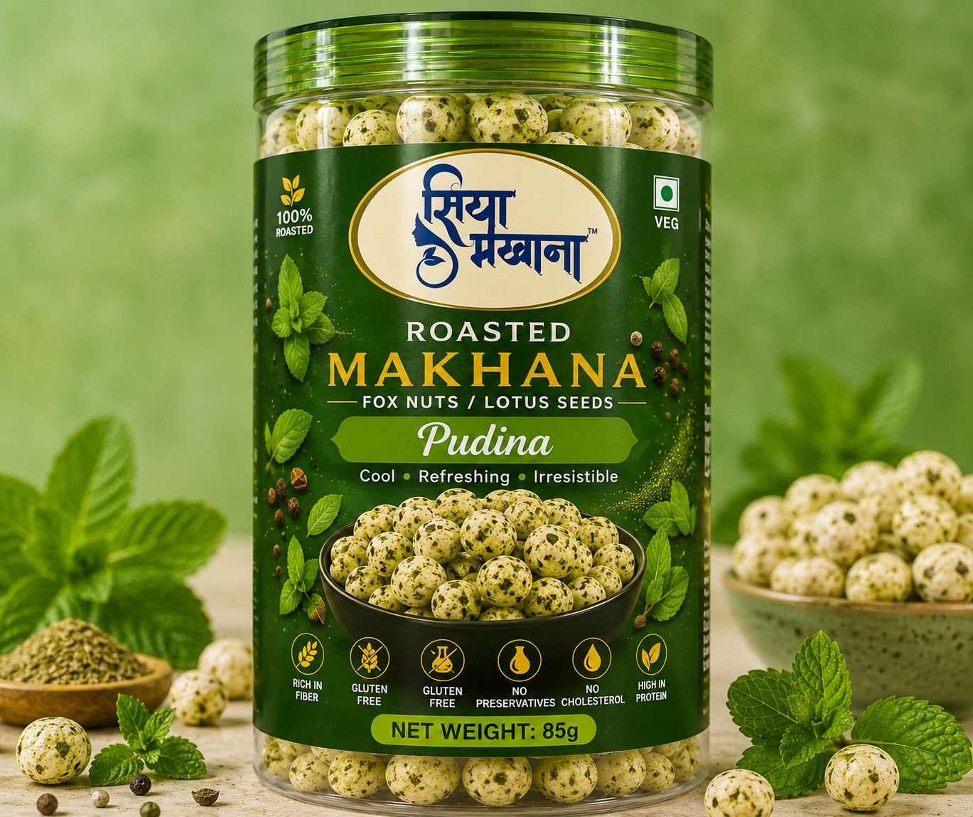 Pudina Makhana